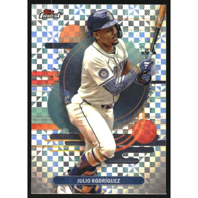2025 Finest Checkerboard Refractors #110 Julio Rodriguez