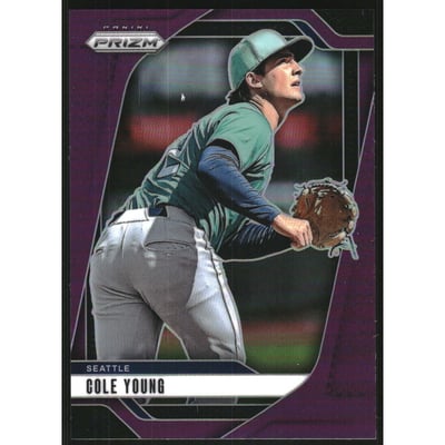 2025 Panini Prizm Prizms Purple #280 Cole Young
