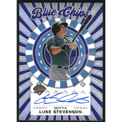 2025 Panini Prospect Edition Blue Chip Signatures #13 Luke Stevenson