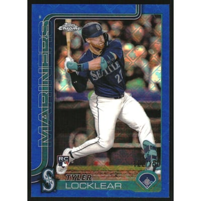 2025 Topps Chrome Logofractor Blue Refractors #41 Tyler Locklear