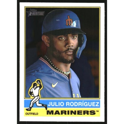 2025 Topps Heritage Chrome #369 Julio Rodriguez