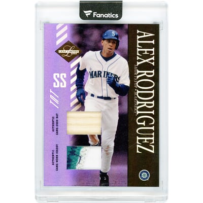 Alex Rodriguez Seattle Mariners 2003 Leaf Limited Dual Game Used Relics #111 #3/25 Card