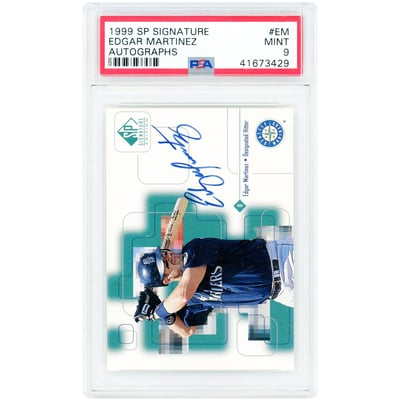 Edgar Martínez Seattle Mariners Autographed 1999 Upper Deck SP Signature Edition #EM PSA Authenticated 9 Card