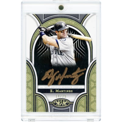 Edgar Martínez Seattle Mariners Autographed 2023 Topps Tier One Bronze Ink #PPA-EM #14/25 Card
