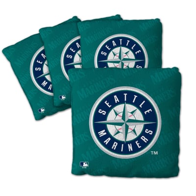 Seattle Mariners Fanpoint Four-Piece Cornhole Bag Set
