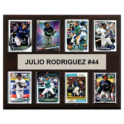 Julio Rodriguez Seattle Mariners 12" x 15" Trading Card Plaque