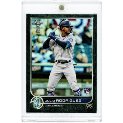 Julio Rodriguez Seattle Mariners 2022 Topps Chrome Ben Baller Refractor #222 Rookie Card