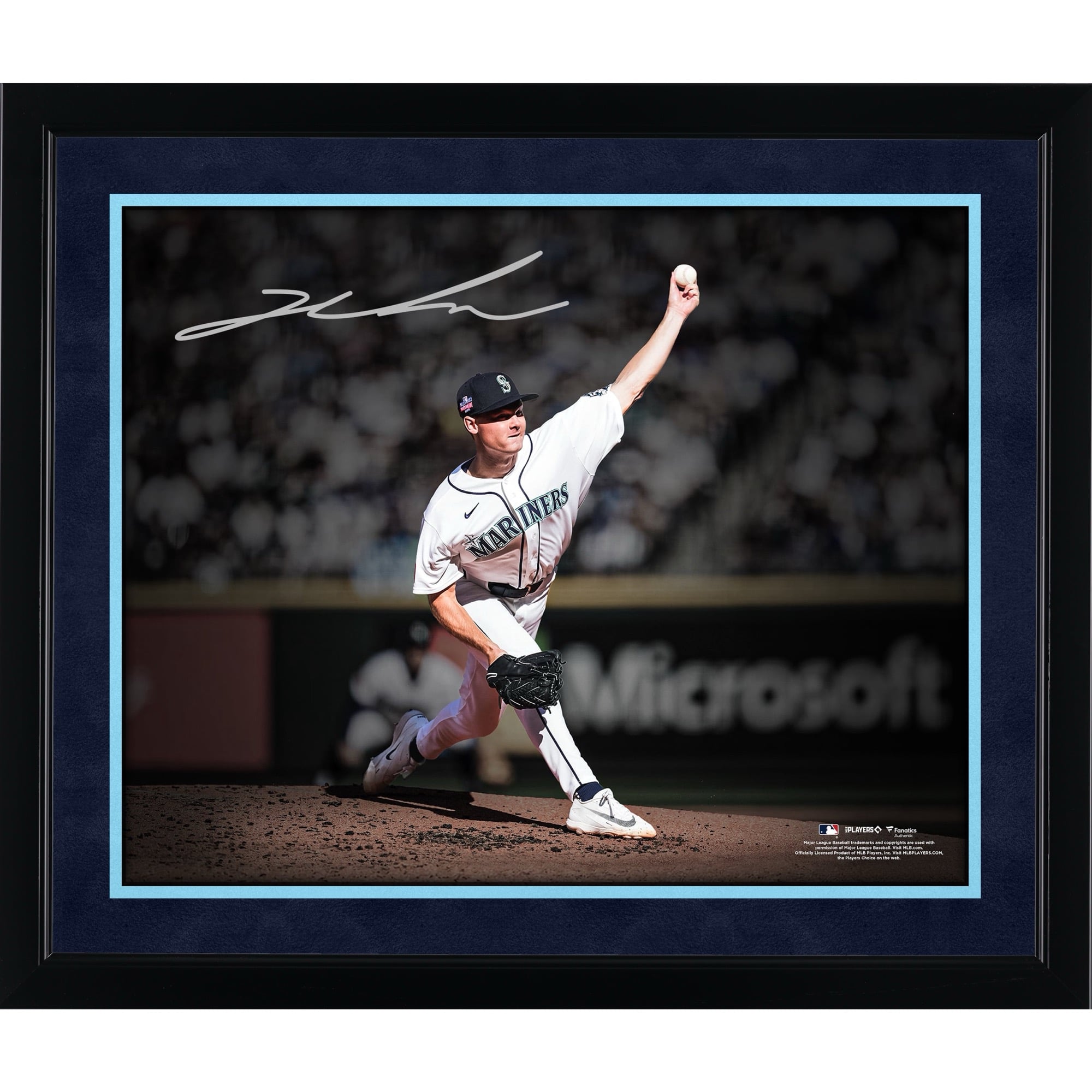 Kade Anderson Seattle Mariners Autographed 16" x 20" MLB Debut Spotlight Photograph