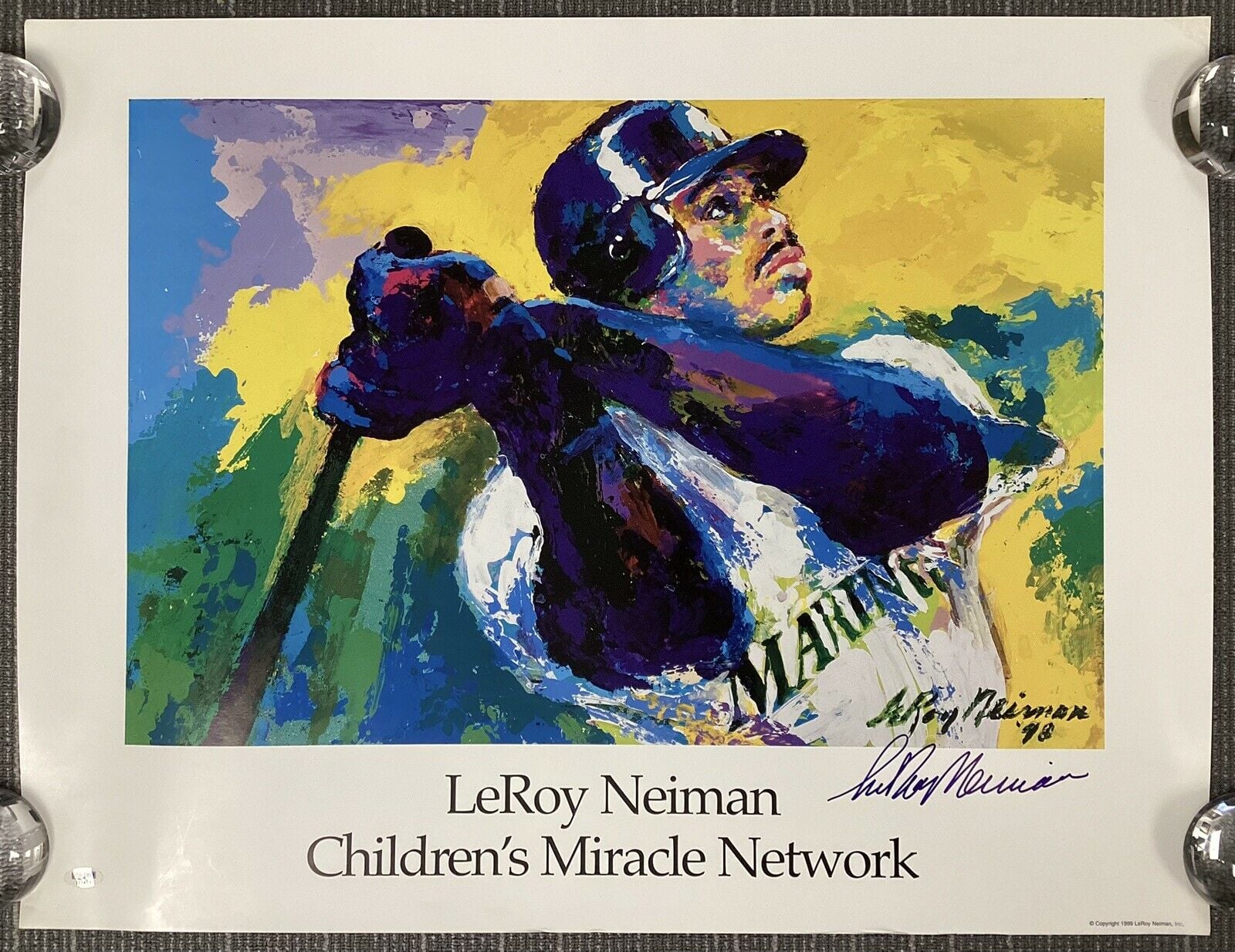 Neiman Country Singer Leroy Neiman Baseball