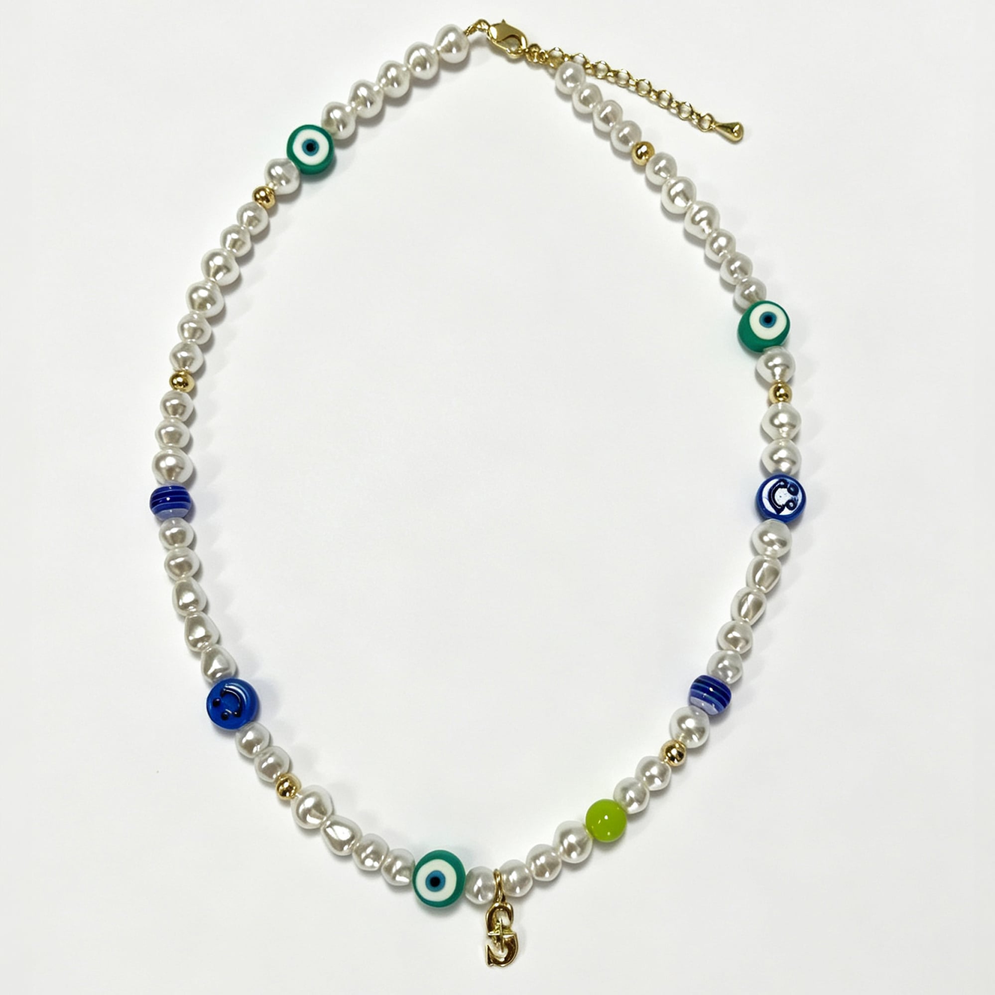 LUV AJ Seattle Mariners Pearl Bead Logo Necklace