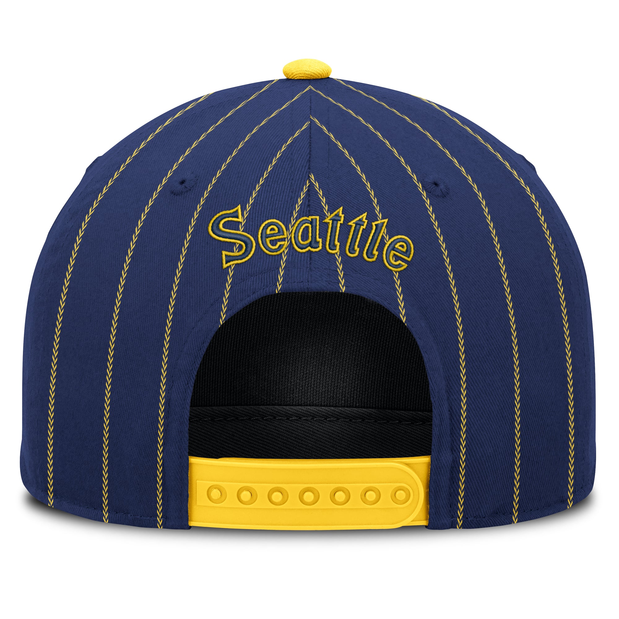 Casquette ajustable Nike Royal/Gold Seattle Mariners Cooperstown Rise A-Frame pour homme