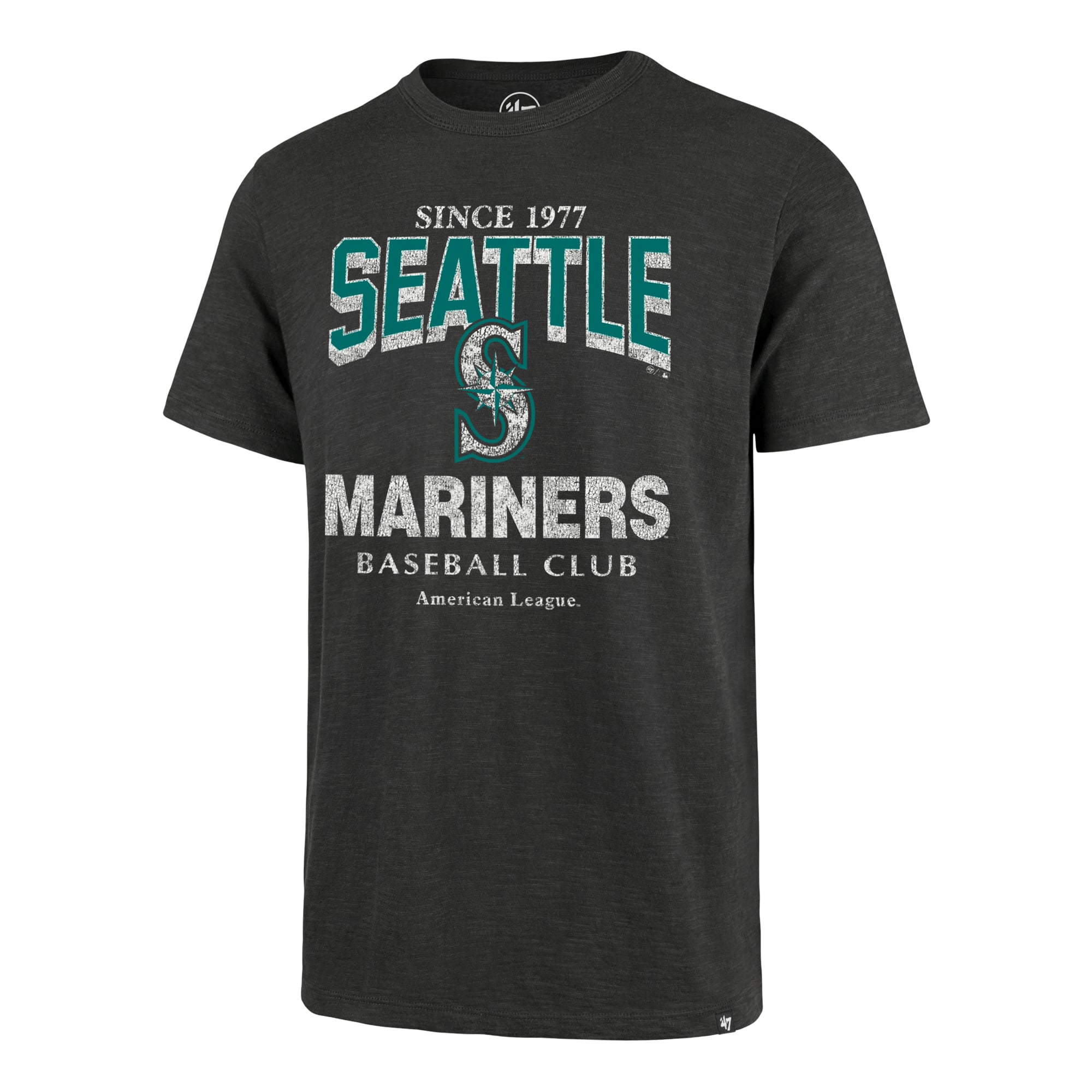 T-shirt homme '47 Charcoal Seattle Mariners Head On Scrum