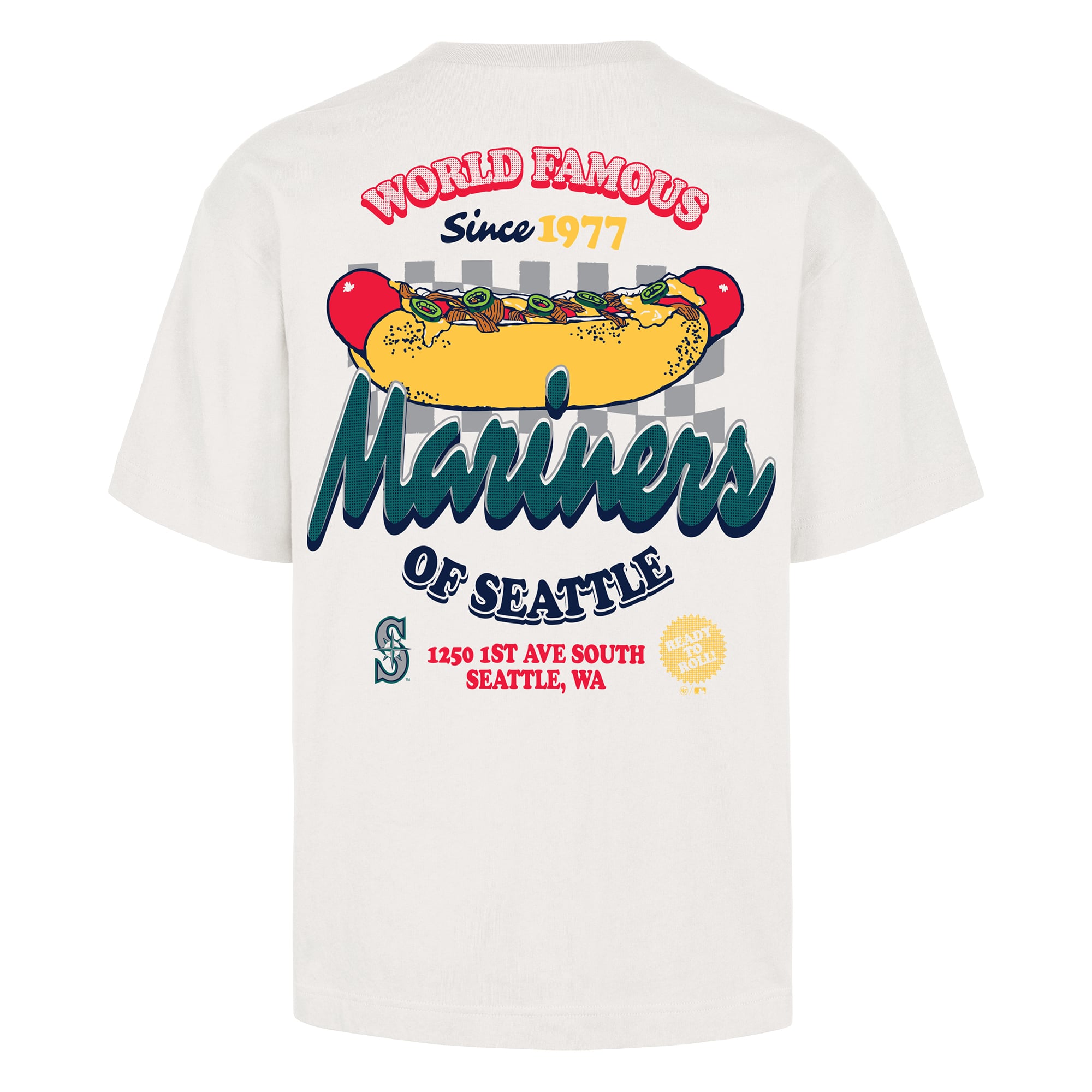 T-shirt Glizzy crème Seattle Mariners pour homme, modèle 47