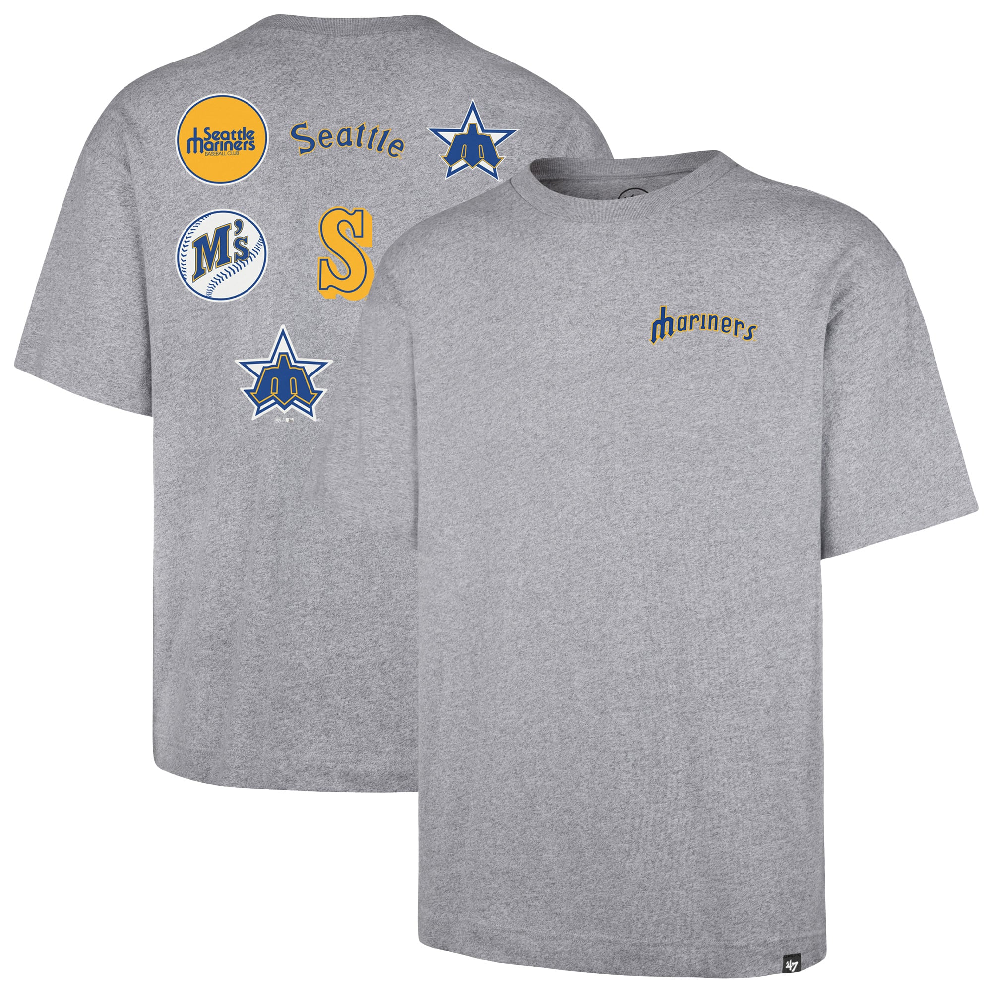 T-shirt homme gris '47 Seattle Mariners History Lock Foundation