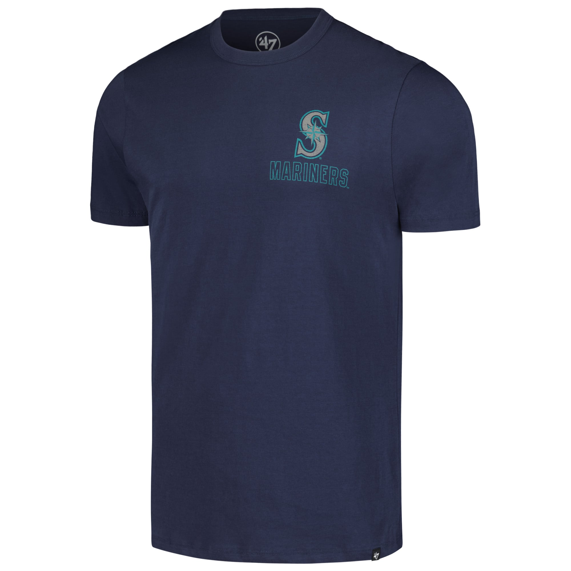 T-shirt '47 Navy Seattle Mariners Hang Back Franklin pour hommes
