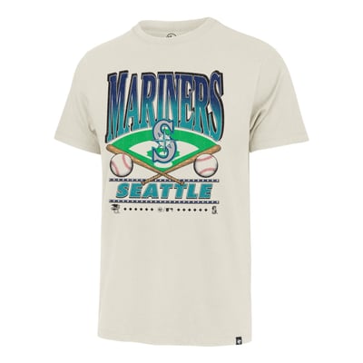 Seattle Mariners '47 Straight Shot Two Franklin T-Shirt - Tan