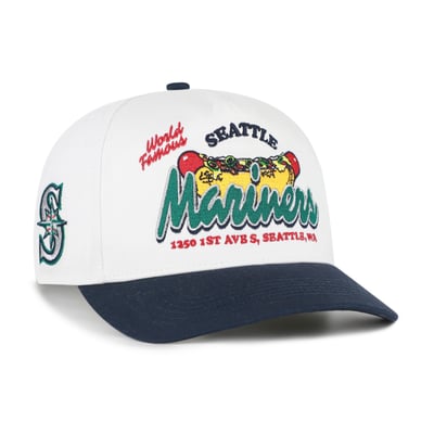 Seattle Mariners '47 Glizzy Collection Hitch Adjustable Hat - White/Navy
