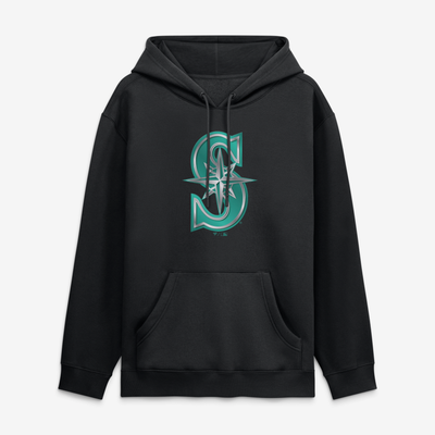 Seattle Mariners  Metallic Mascot Hoodie - Black