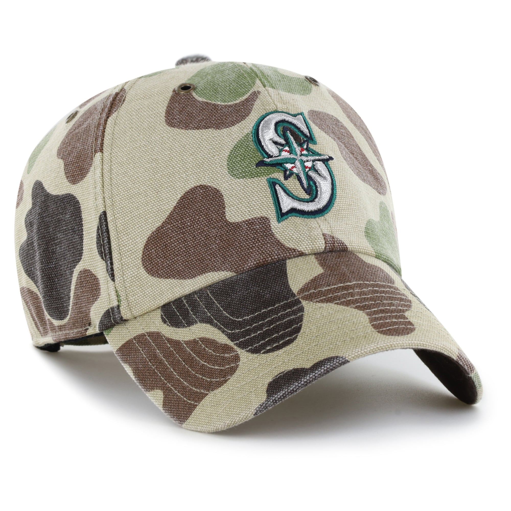 Casquette ajustable Carhartt x '47 Camo Seattle Mariners Duck Clean Up pour homme