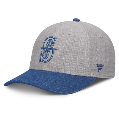 Seattle Mariners Fanatics Level Up Conduct Adjustable Hat - Gray/Denim