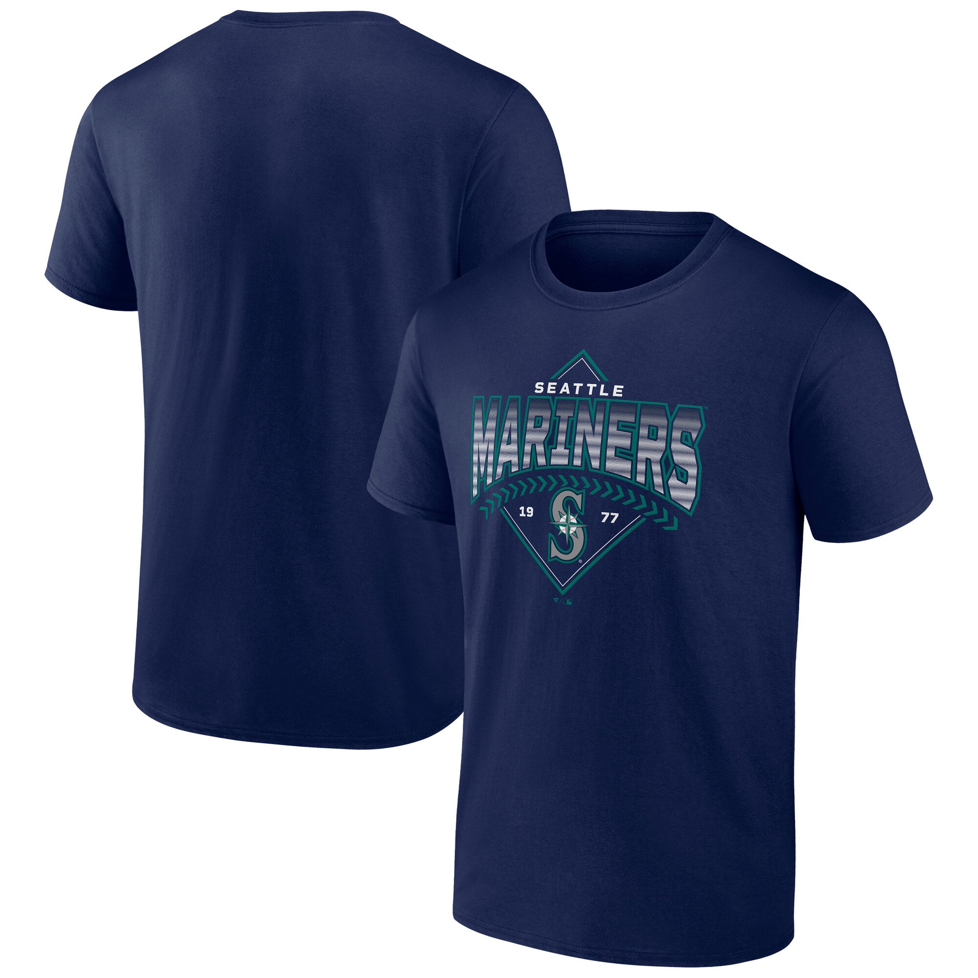 T-shirt Fanatics Navy Seattle Mariners pour homme, en tête du classement