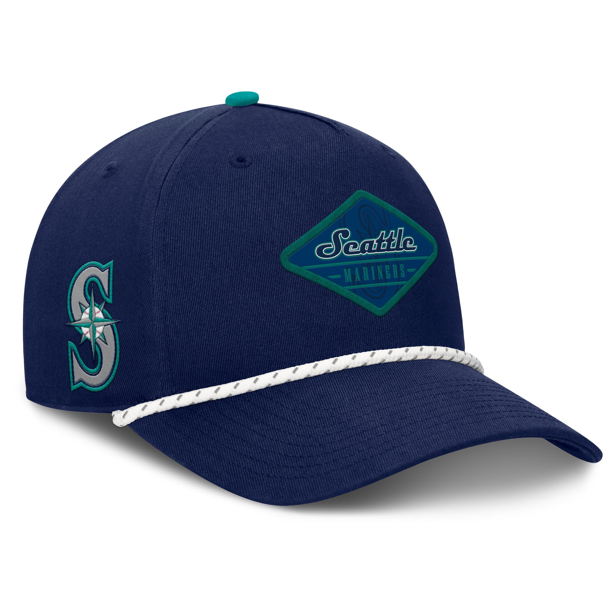 Men's Fanatics  Navy Seattle Mariners Two-Seam Adjustable Hat