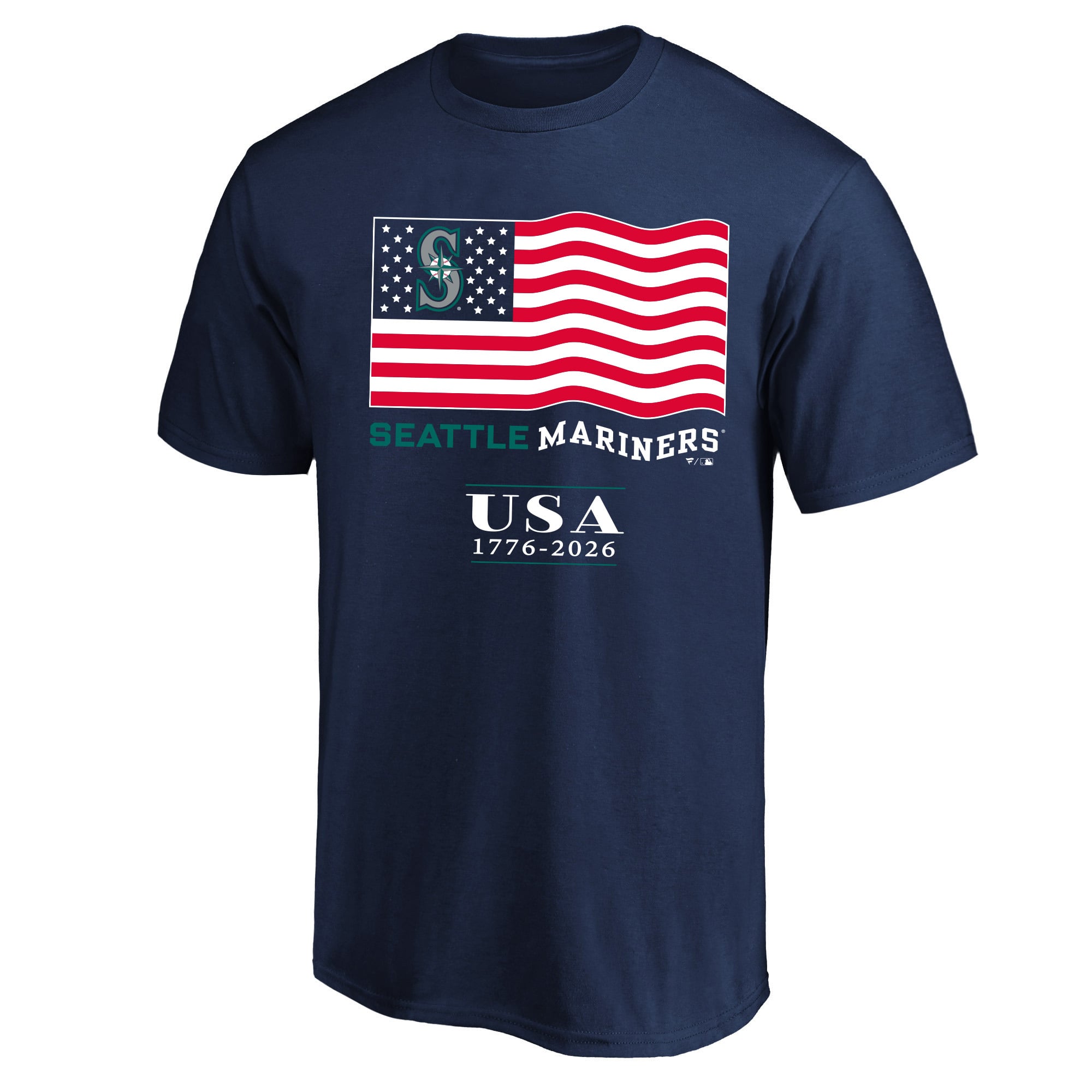 T-shirt homme Fanatics Navy Seattle Mariners USA 1776-2026 grandes tailles