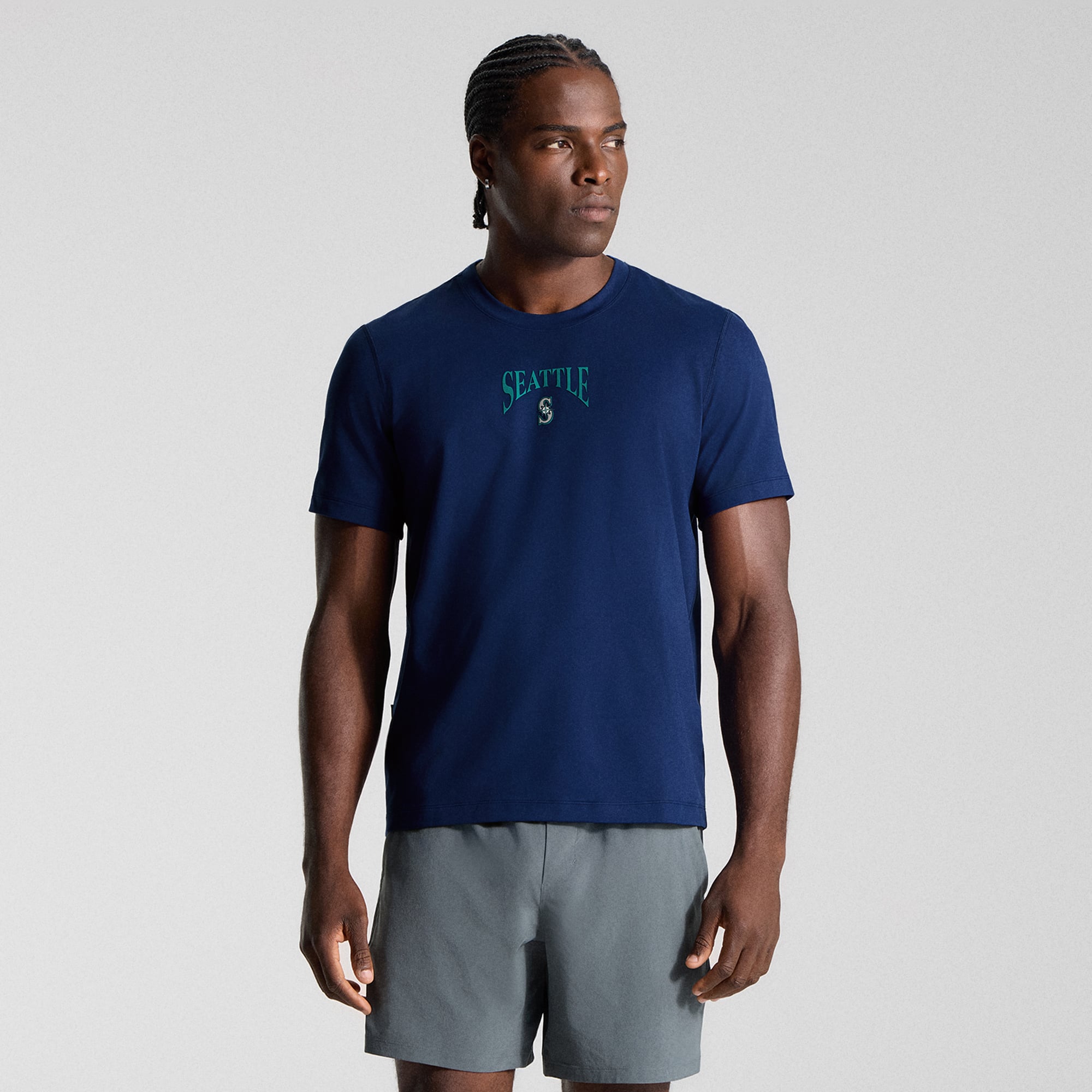 T-shirt en jersey doux pour homme lululemon Midnight Shadow Seattle Mariners