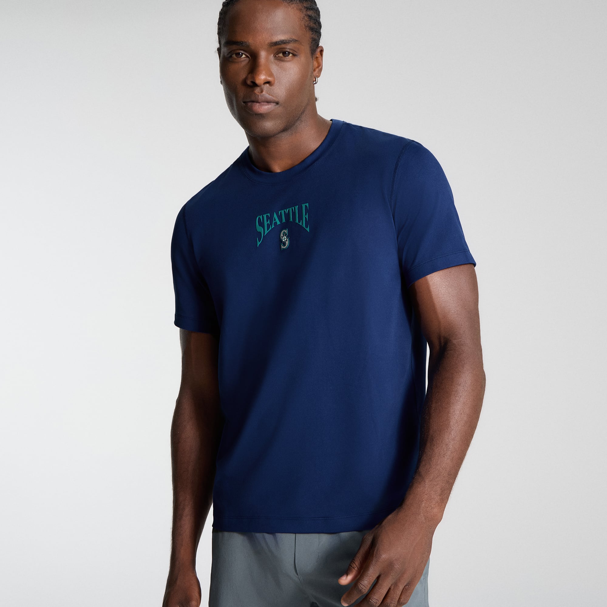 T-shirt en jersey doux pour homme lululemon Midnight Shadow Seattle Mariners