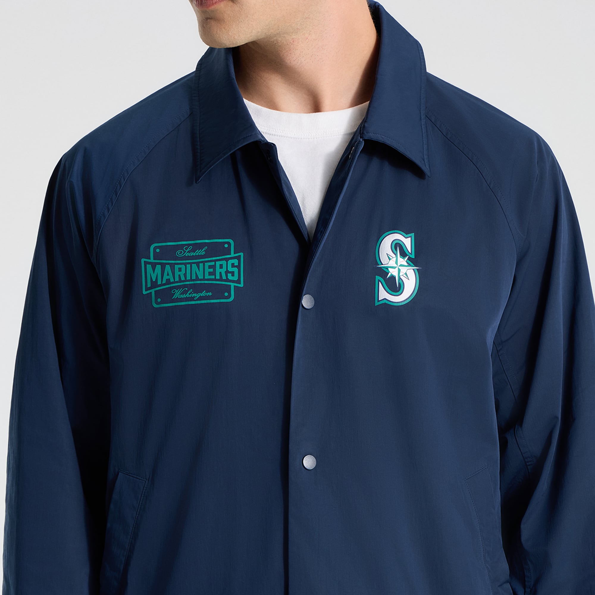 Veste de coach raglan lululemon True Navy Seattle Mariners pour homme