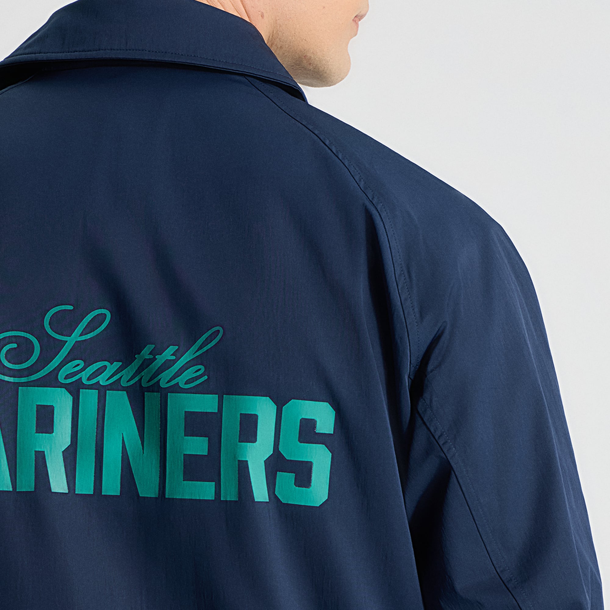 Veste de coach raglan lululemon True Navy Seattle Mariners pour homme