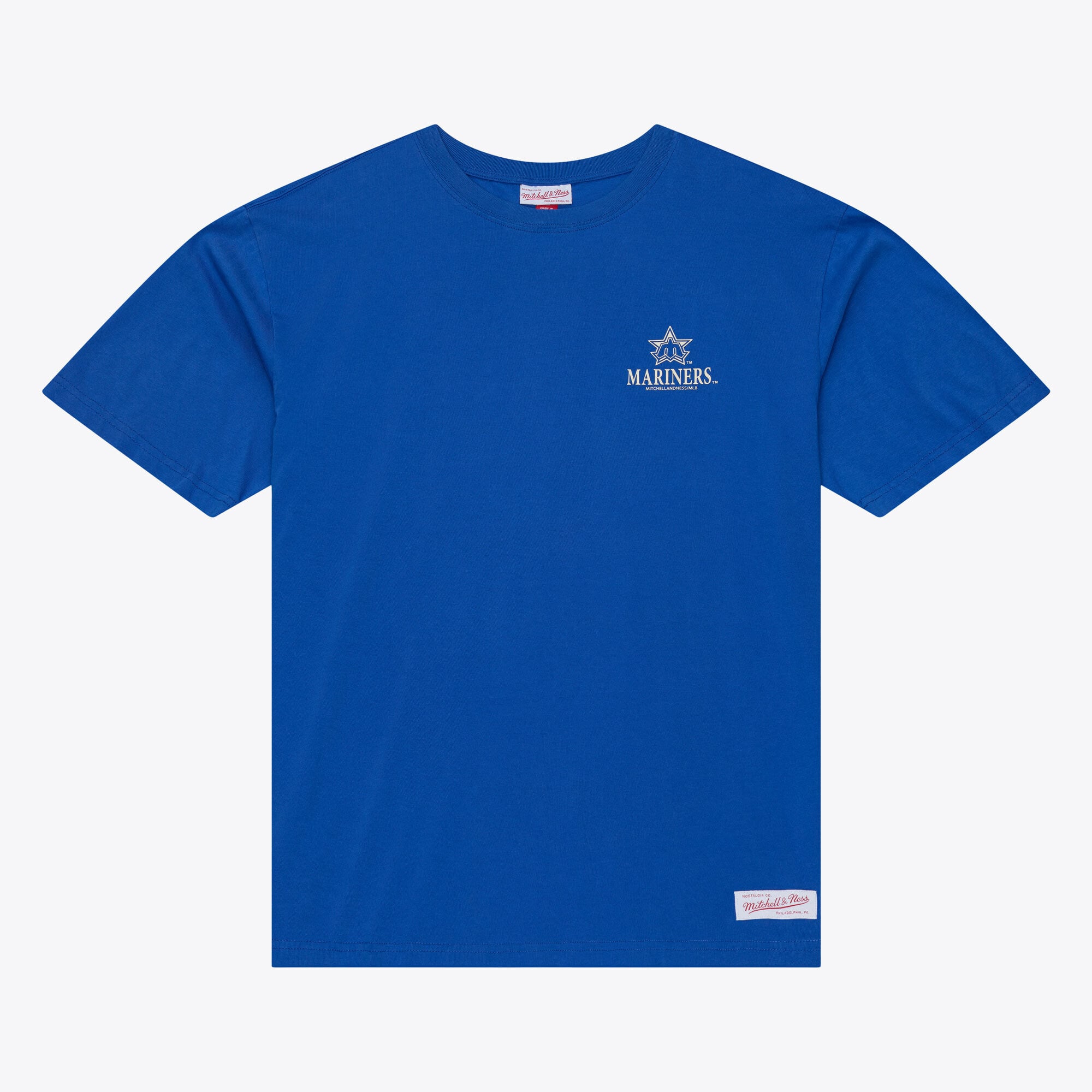 Men's Mitchell & Ness Royal Seattle Mariners Core Essentials T-Shirt