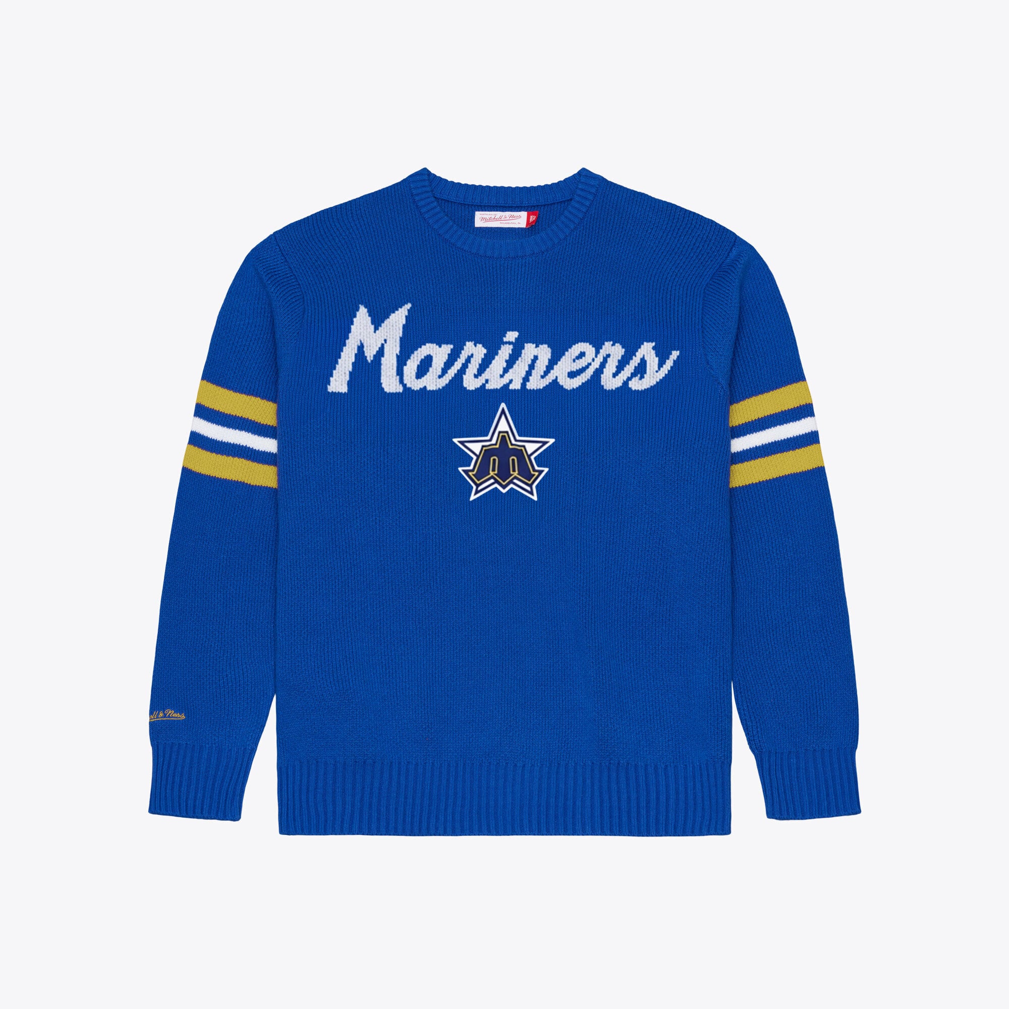 Men's Mitchell & Ness Royal Seattle Mariners Head Coach Sweater