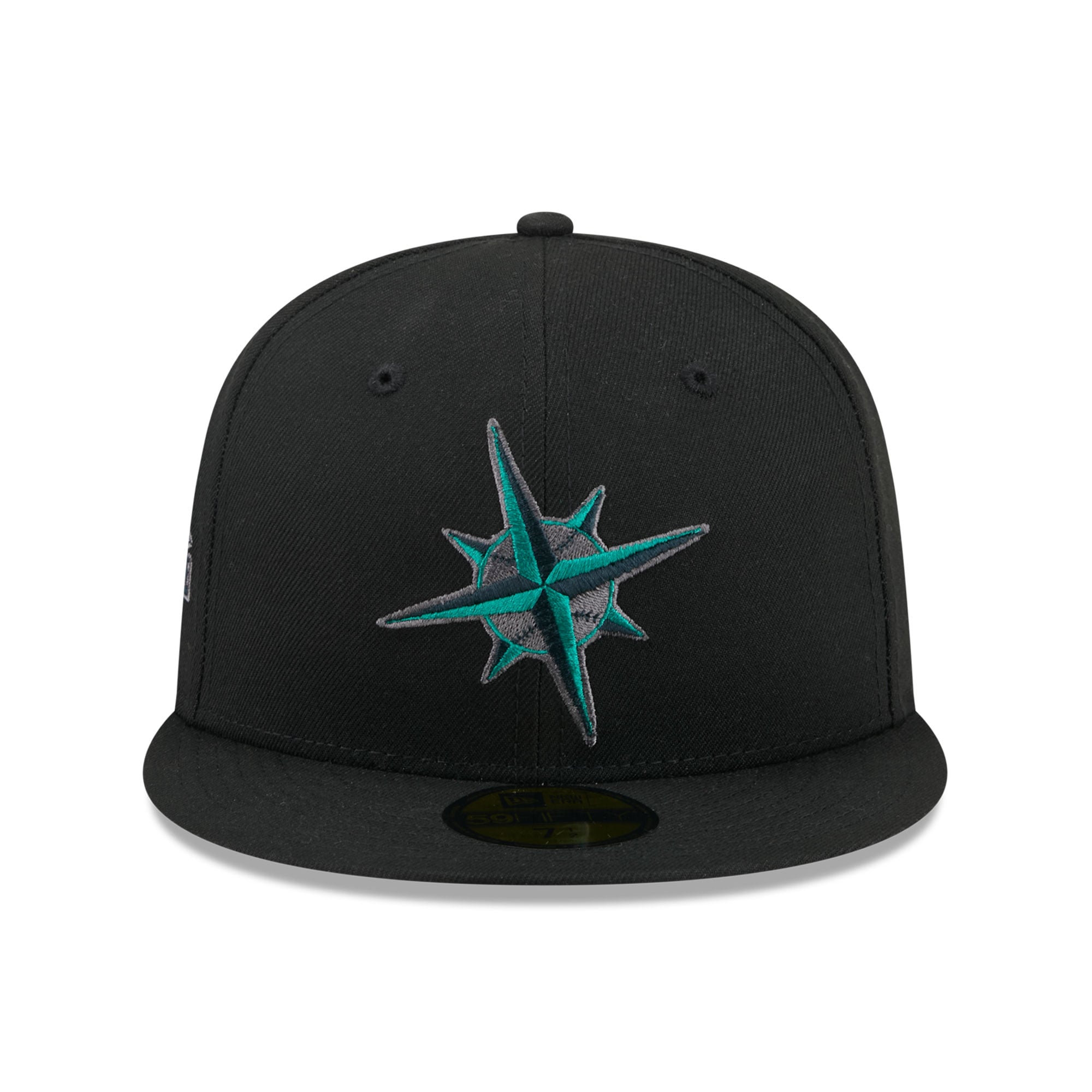 Casquette ajustée New Era 59FIFTY pour homme, noire, Seattle Mariners, coloris pop