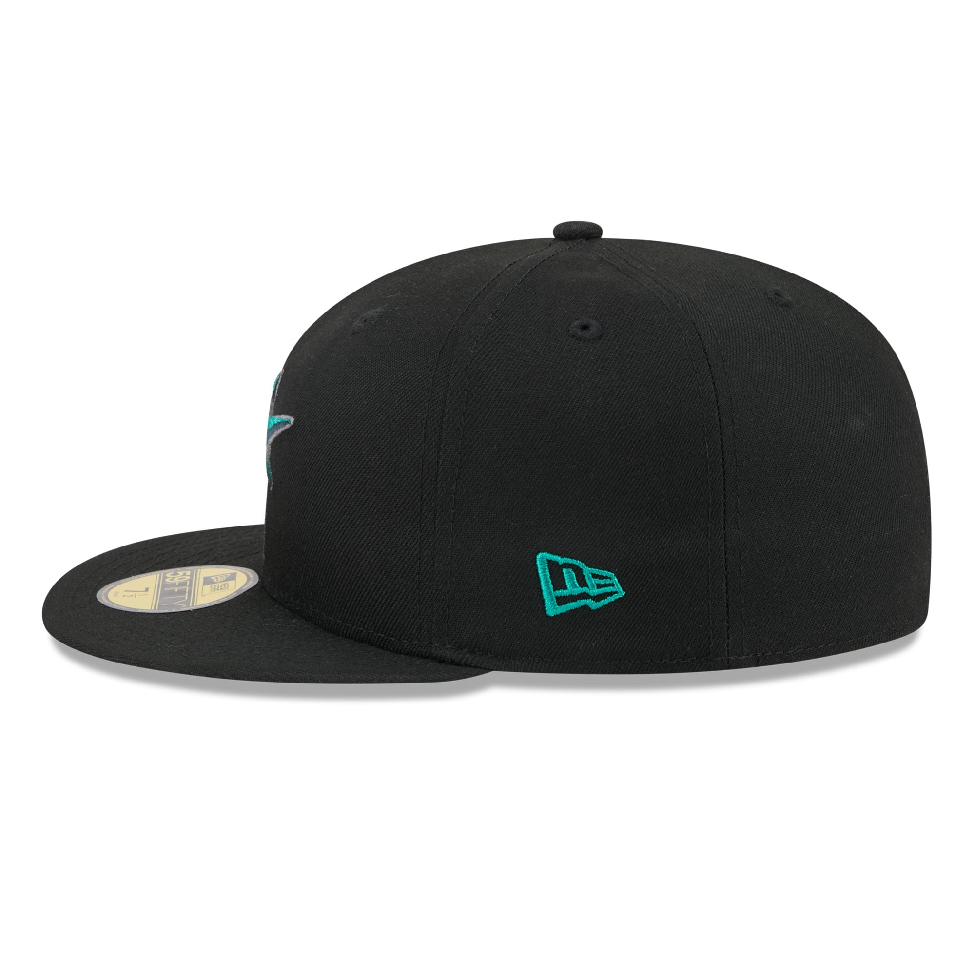 Casquette ajustée New Era 59FIFTY pour homme, noire, Seattle Mariners, coloris pop