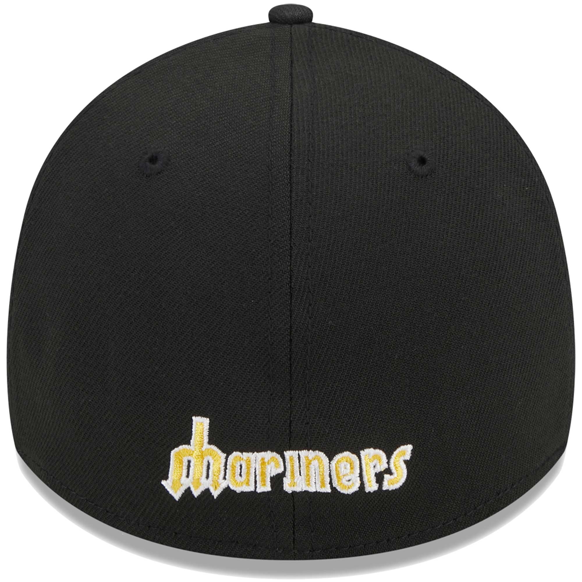 Casquette Flex 39THIRTY noire avec logo Seattle Mariners New Era pour homme
