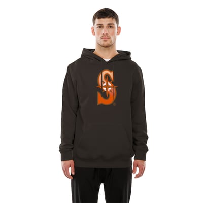  Seattle Mariners New Era Pumpkin Spice Pullover Hoodie - Brown