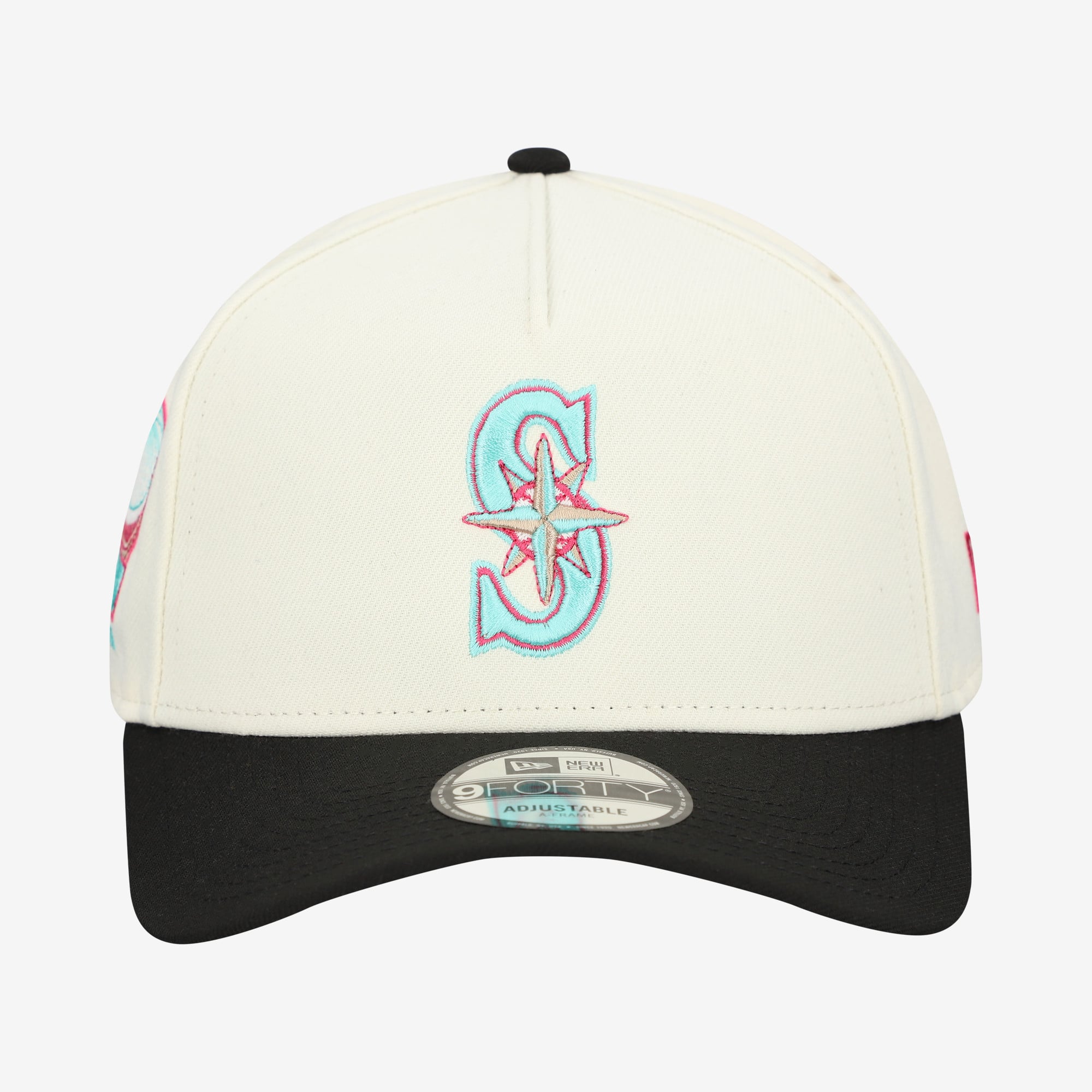 Casquette ajustable New Era crème Seattle Mariners Stadium Chrome 9FORTY pour homme