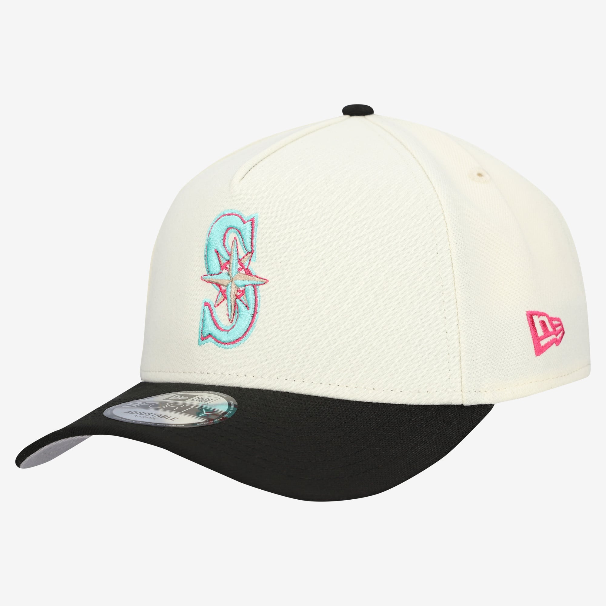 Casquette ajustable New Era crème Seattle Mariners Stadium Chrome 9FORTY pour homme