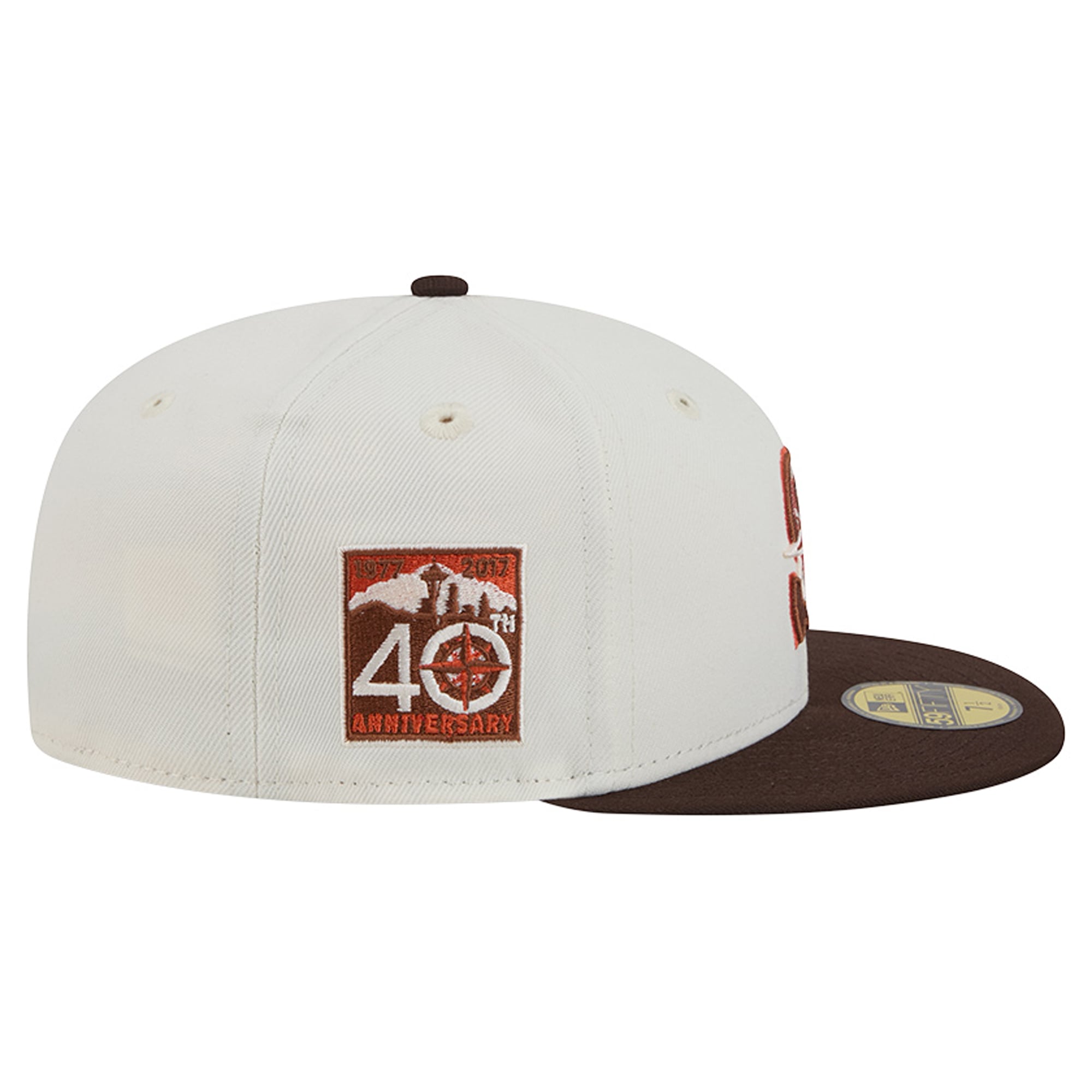 Men's New Era Natural/Brown Seattle Mariners Pumpkin Spice 59FIFTY Fitted Hat