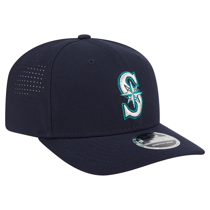 Casquette ajustable New Era bleu marine Seattle Mariners Performance 9SEVENTY pour homme