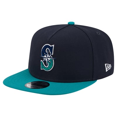 Seattle Mariners New Era Chenille Gradient A-Frame 9FIFTY Snapback Hat - Navy/Teal