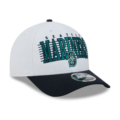 Seattle Mariners New Era Loyal 9FORTY M-Crown Adjustable Hat - White/Navy