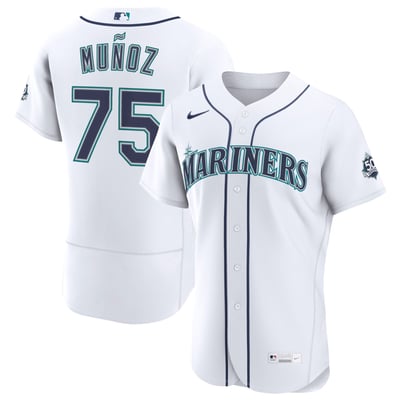 Andres Munoz Seattle Mariners Nike Home 50th Season Authentic Jersey - White