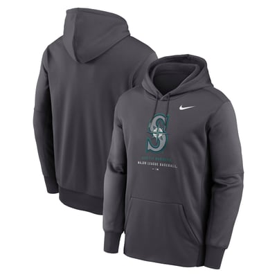 Seattle Mariners Nike Therma-FIT Hoodie - Anthracite