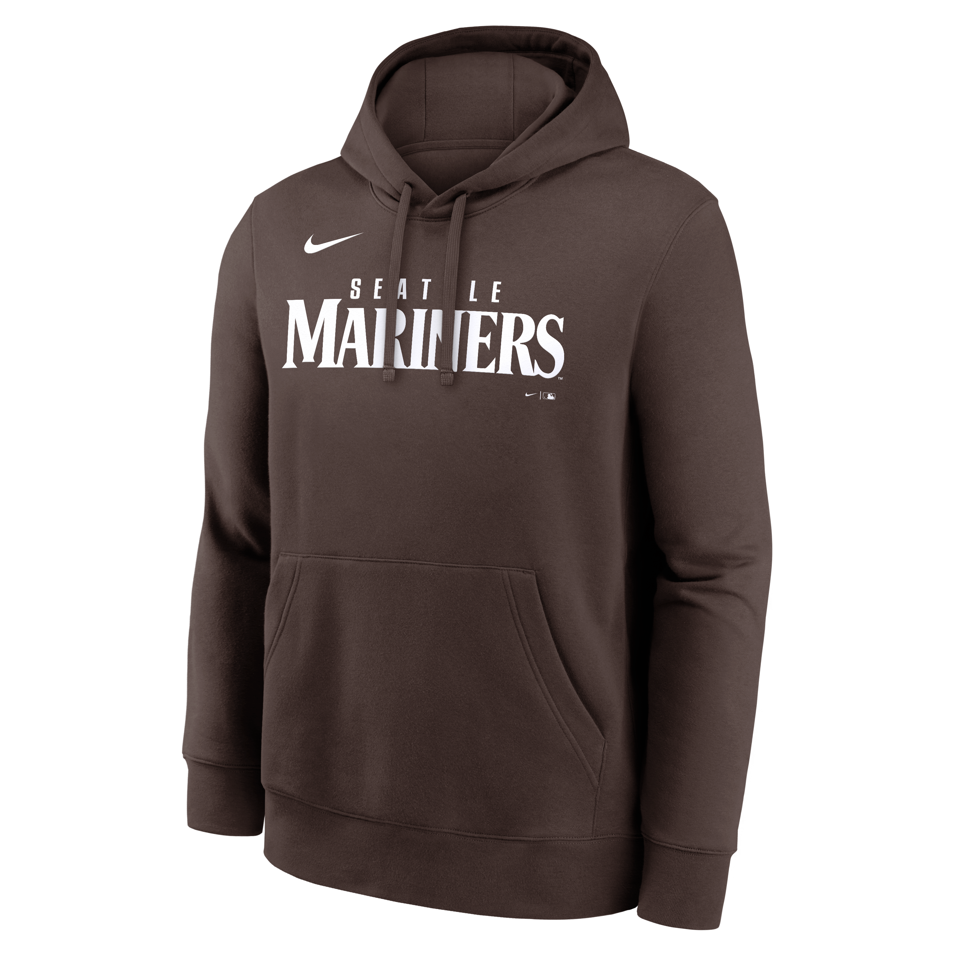 Sweat à capuche en polaire Nike marron Seattle Mariners Core Cinder Club pour homme