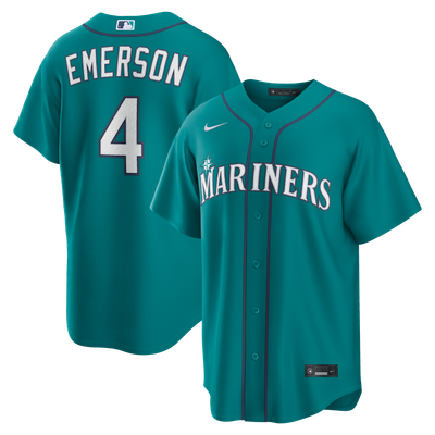 Colt Emerson Seattle Mariners Nike Alternate Replica Jersey - Teal