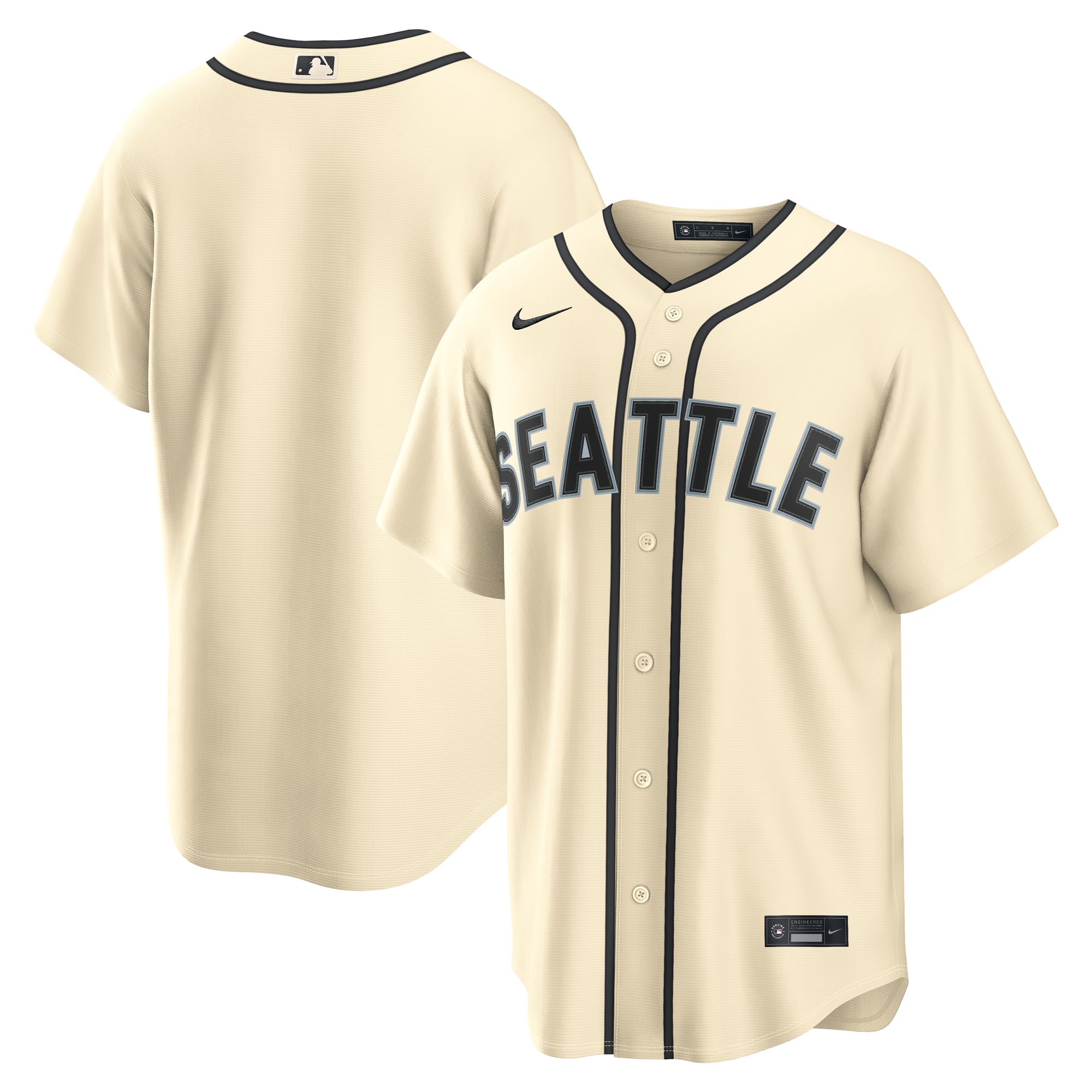 Men's Nike  Teal Seattle Mariners Alternate Replica Jersey