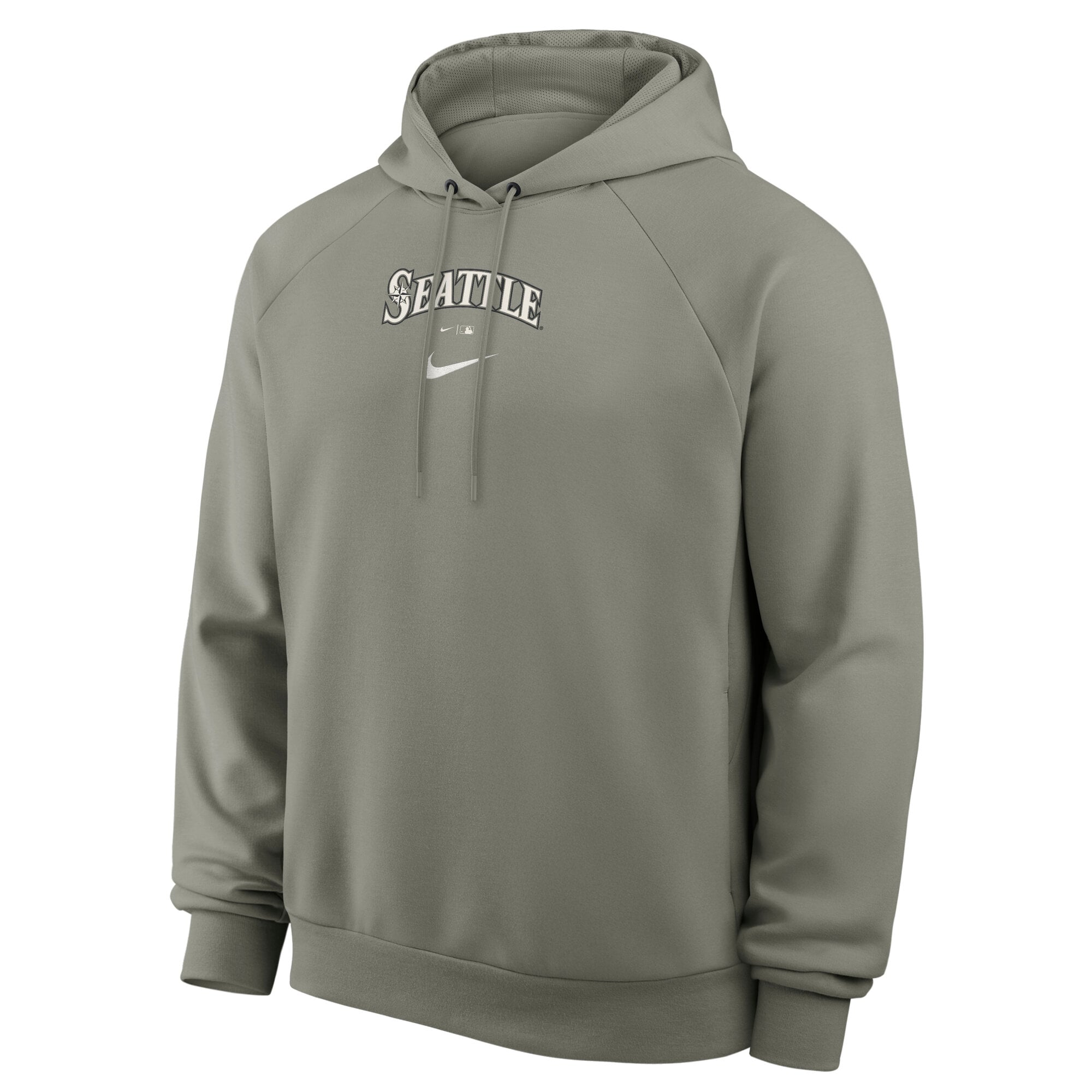 Men's Nike Gray Seattle Mariners Statement Primary Raglan Dri-FIT Hoodie