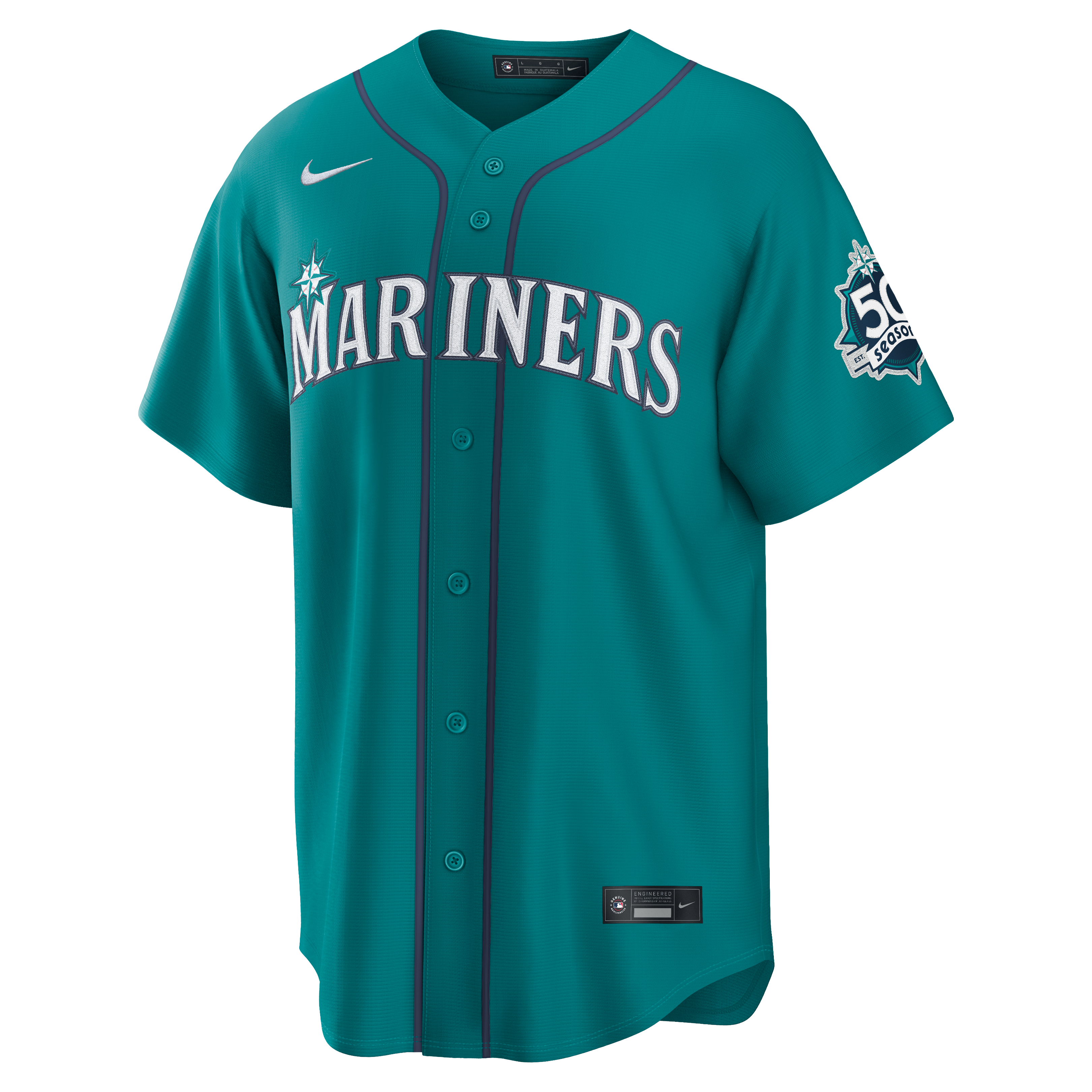 Maillot Nike Julio Rodríguez blanc Seattle Mariners Home Stadium 50e saison pour homme